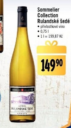 Víno Rulandské šedé Sommelier Collection Vinařství Gotberg - přívlastkové