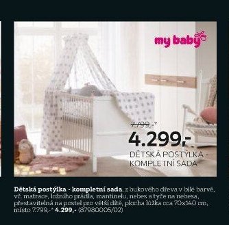 Dětská postýlka - kompletní sada