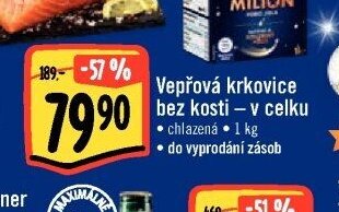 Vepřová krkovice bez kosti - v celku