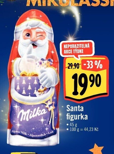 Milka Santa figurka