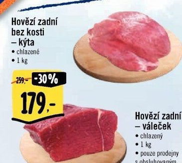 Hovězí zadní bez kosti – Kýta