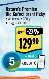 Nature's Promise Bio Kuřecí prsní řízky