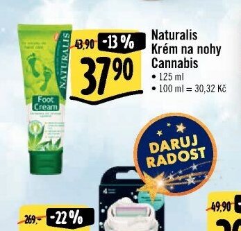 Naturalis Krém na nohy Cannabis
