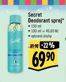 Secret Deodorant sprej