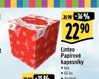 Linteo Papírové kapesníky
