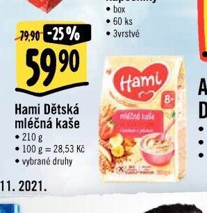 Hami Dětská mléčná kaše