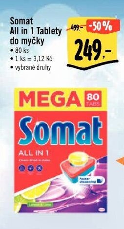 Somat All in 1 Tablety do myčky