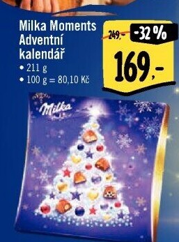 Adventní kalendář Moments Milka