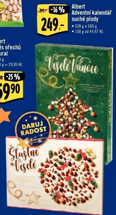 Adventní kalendář suché plody Albert
