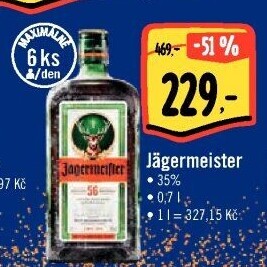 Bylinný likér Jägermeister