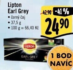 Čaj Earl Grey Lipton