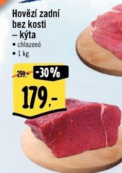 Hovězí kýta zadní bez kosti