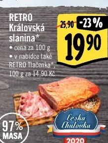 Královská slanina Albert Retro