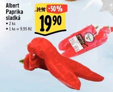 Paprika červená Albert