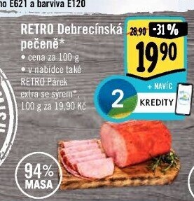 Pečeně debrecínská Albert Retro