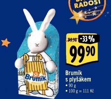 Sladkosti s plyšákem BeBe Brumík Opavia