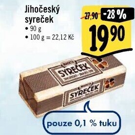 Sýr Syreček Jihočeský Madeta