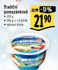 Tradiční pomazánkové Jihočeské Madeta