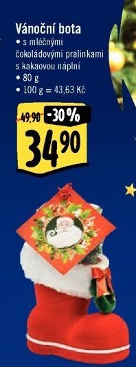 Vánoční bota s cukrovinkou