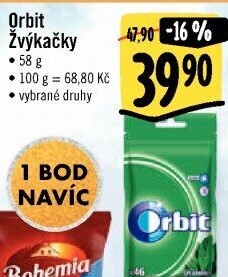 Žvýkačky Orbit