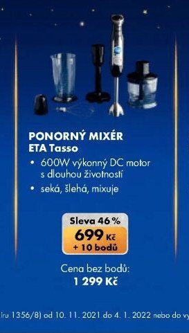 Ponorný mixér ETA Tasso