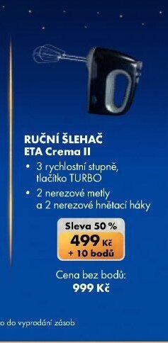 Ruční šlehač ETA Crema II