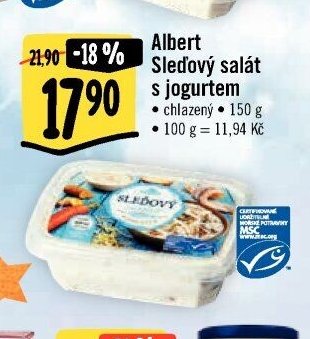 Albert Sledový salát s jogurtem