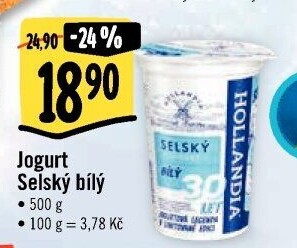 Bílý jogurt selský Hollandia
