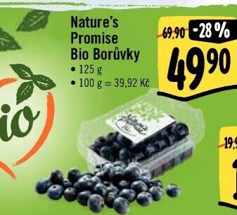 Borůvky bio Nature'