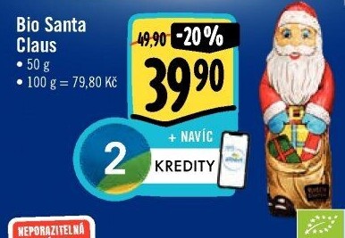 Čokoládový Santa bio Rose Garten