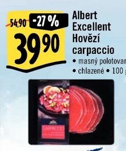 Hovězí carpaccio Albert Excellent