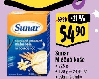 Kaše mléčná Sunar