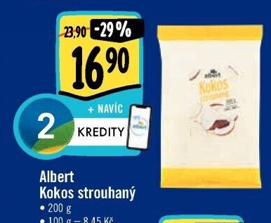 Kokos strouhaný Albert