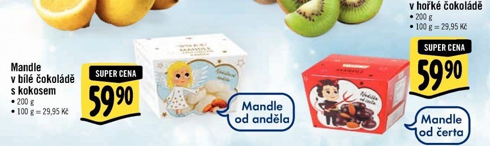 Mandle v čokoládě Poex