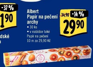 Papír na pečení Albert