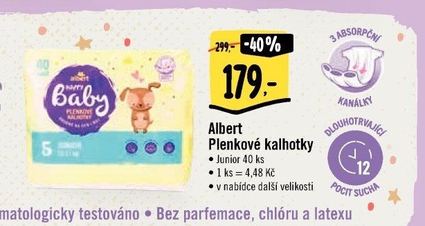 Pleny dětské Albert Pants