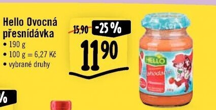 Přesnídávka ovocná Hello
