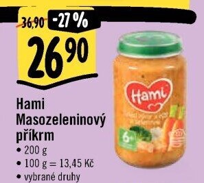 Příkrm masozeleninový Hami