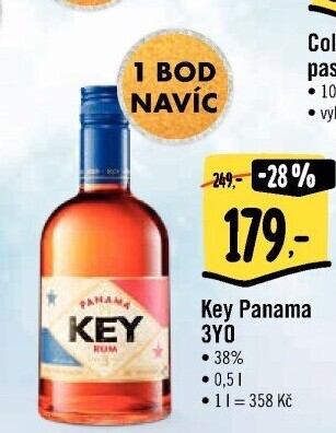 Rum Panama 3 YO Key
