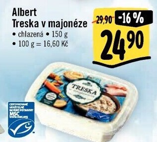 Salát treska v majonéze Albert