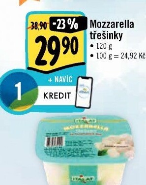 Sýr Mozzarella třešinky Italat