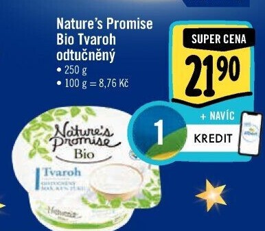 Tvaroh odtučněný bio Nature'