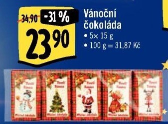 Vánoční čokoládky