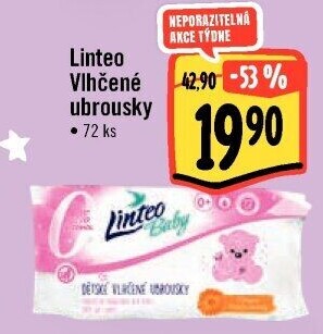 Vlhčené ubrousky dětské Linteo Baby