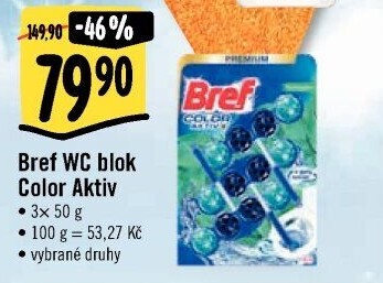 WC blok tuhý Color Aktiv Bref