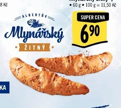 Rohlík Mlynářský žitný