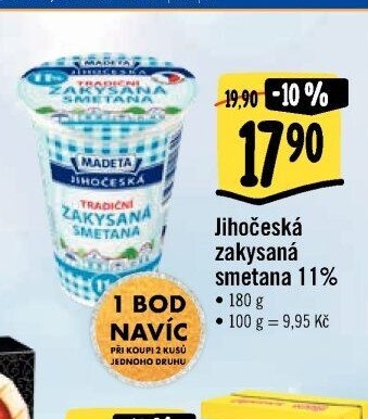 Jihočeská zakysaná smetana 11%