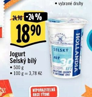 Jogurt Selský bílý