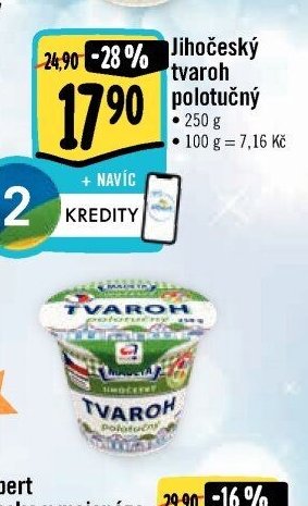 Jihočeský tvaroh polotučný