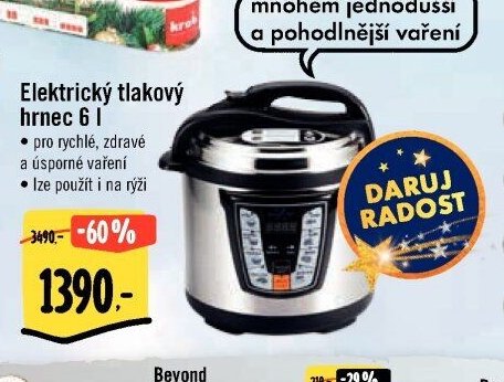 Elektrický tlakový hrnec 6 l
